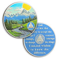 2 Month Sobriety Coin Valley Sunrise One Month Sobriety Chip Serenity Prayer AA Chips and Medallion Sun Chips Recovery Anniversary Token Sobriety Gifts for Men Women Alcoholics Anonymous Gift