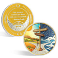 CHURYUML 7 Month Sobriety Coin Original Hope or Storm AA Coins Non-Religious Recovery Medallions Seven Month Sober Chip Sobriety Gifts for Women Men Alcoholics Anonymous Addiction Recovery Gift