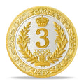 3 Year Sobriety Coin - Crowned Laurel HA AA Medallions and Sobriety Chips AA Coins - Ideal Alcoholics Anonymous Sobriety Gifts for Men & Women Celebrating Recovery and Victory