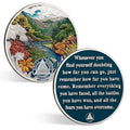 CHURYUML 8 Month Sobriety Coin Eight Month Sobriety Chip Recovery Medallions Sobriety Gifts for Men Women Sober Token Alcoholics Anonymous Addiction Recovery Gift with Capsule Display & Card