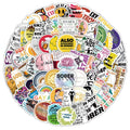 107Pcs Sober Stickers Vinyl Sobriety Stickers Decals for Laptop Water Bottle Bumper Luggage Computer Skateboard Recovery Gifts Birthdays Halloween Christmas Party Supplies Gifts