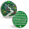 CHURYUML Sobriety Coin Gift Set with Capsule Display & Card| Spring Landscape Sobriety Chip Non-Religious AA Coins Recovery Medallions Sobriety Gifts for Men and Women Celebrating Sober
