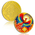 Phoenix of Light 4 Year Sobriety Coin Phoenix NA Sobriety Chip NA Chips and Medallion Narcotics Anonymous Chip AA NA Coin Recovery Chip Sobriety Gifts for Men Women Narcotics Anonymous Gift