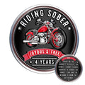 MilestoneMint 4 Year Sobriety Coin - Riding Sober AA Medallions - 4 Year AA Chips & Medallions to Celebrate Milestones - Four Year Sober Coin Gift for Men & Women in Recovery